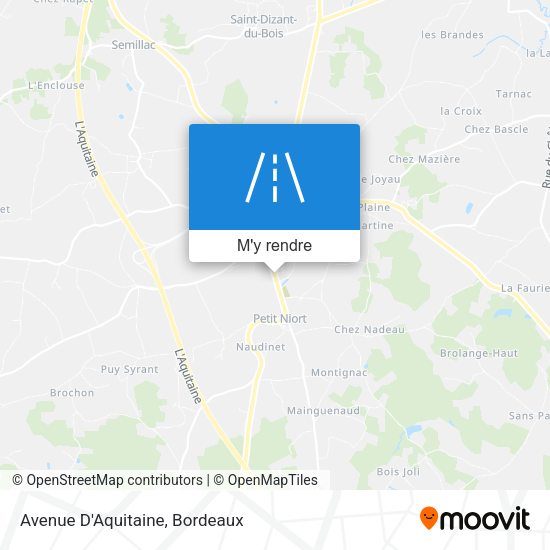 Avenue D'Aquitaine plan