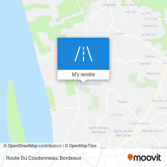 Route Du Coudonneau plan