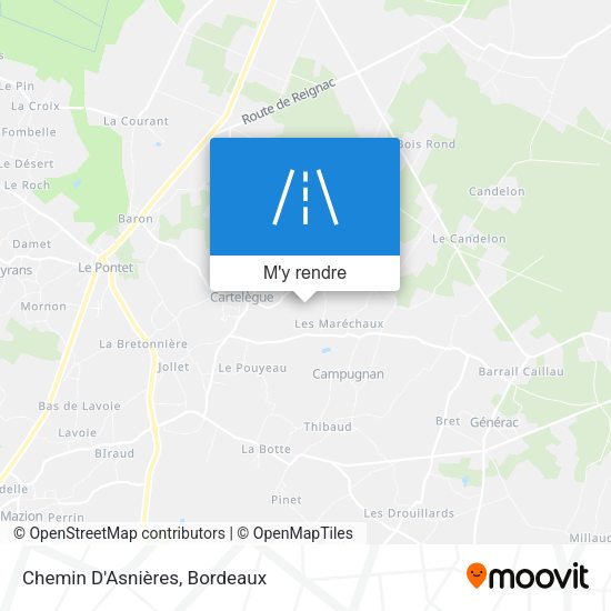 Chemin D'Asnières plan