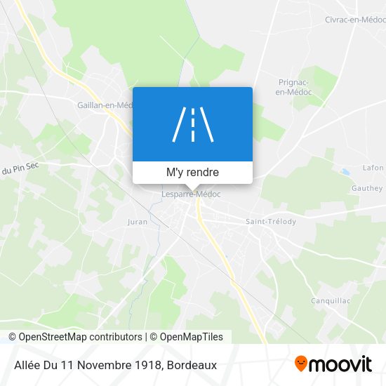 Allée Du 11 Novembre 1918 plan