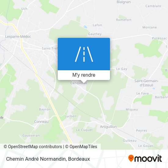 Chemin André Normandin plan