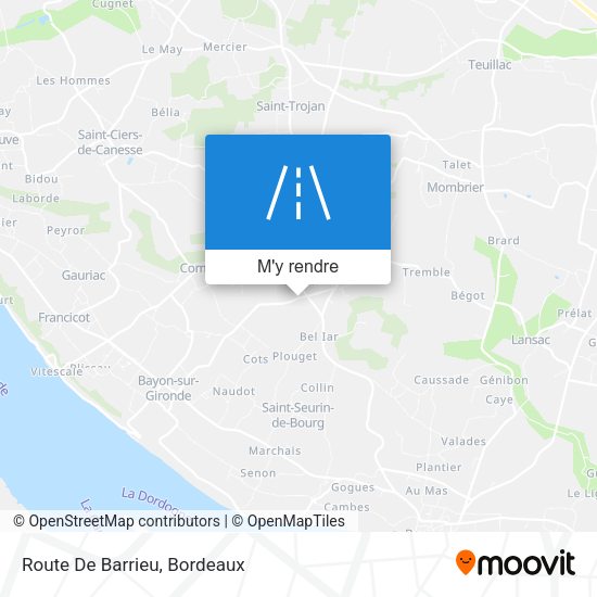 Route De Barrieu plan