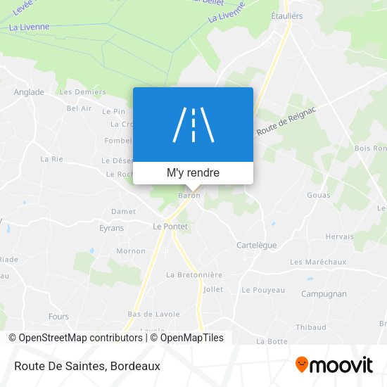 Route De Saintes plan