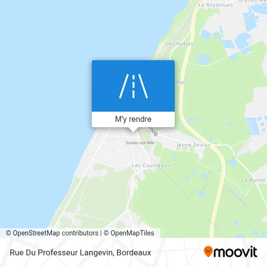 Rue Du Professeur Langevin plan