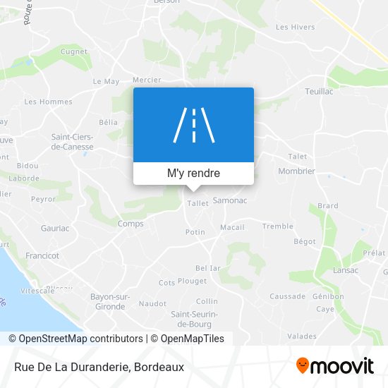 Rue De La Duranderie plan