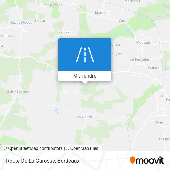 Route De La Garosse plan