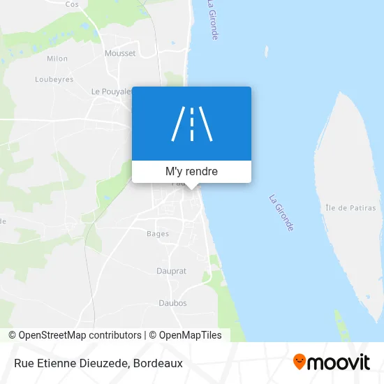 Rue Etienne Dieuzede plan