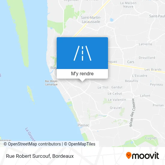 Rue Robert Surcouf plan