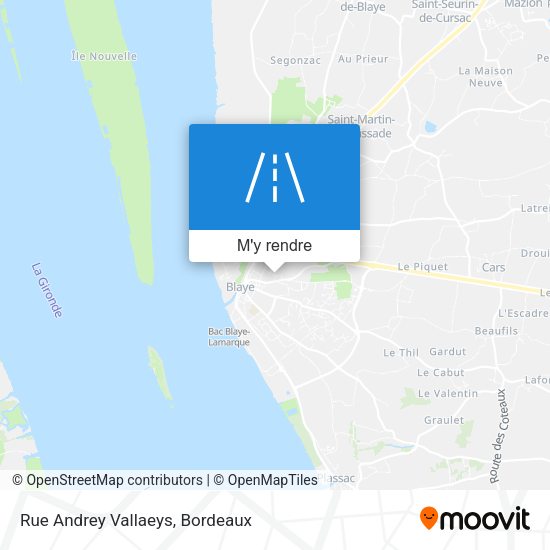 Rue Andrey Vallaeys plan