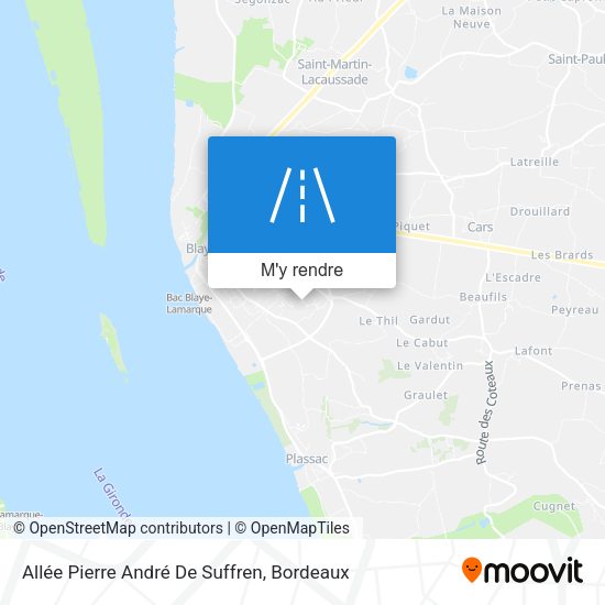 Allée Pierre André De Suffren plan
