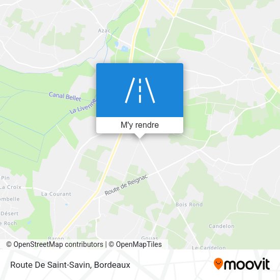 Route De Saint-Savin plan