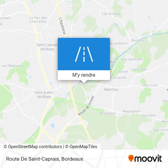 Route De Saint-Caprais plan