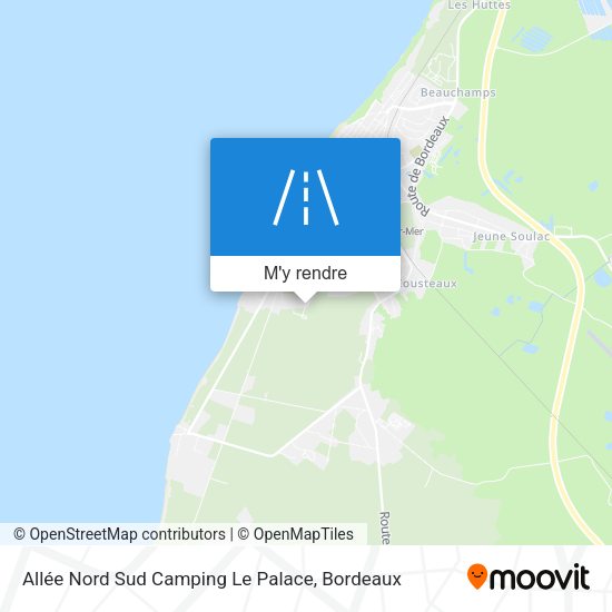 Allée Nord Sud Camping Le Palace plan