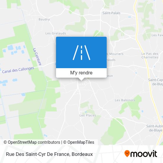 Rue Des Saint-Cyr De France plan
