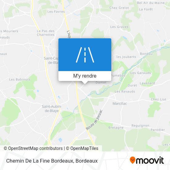 Chemin De La Fine Bordeaux plan
