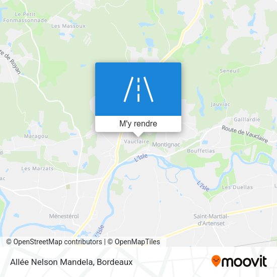 Allée Nelson Mandela plan
