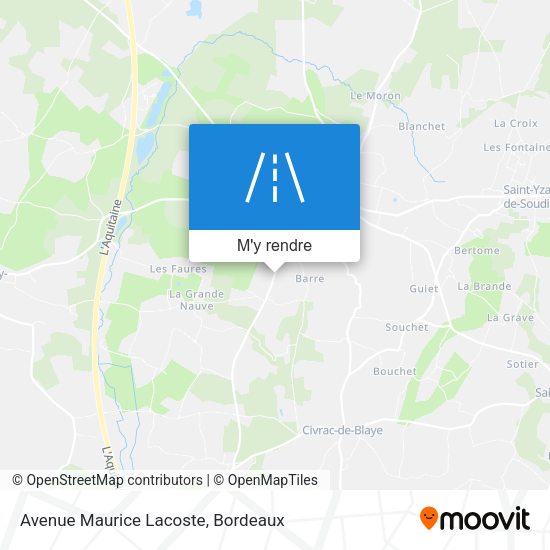 Avenue Maurice Lacoste plan