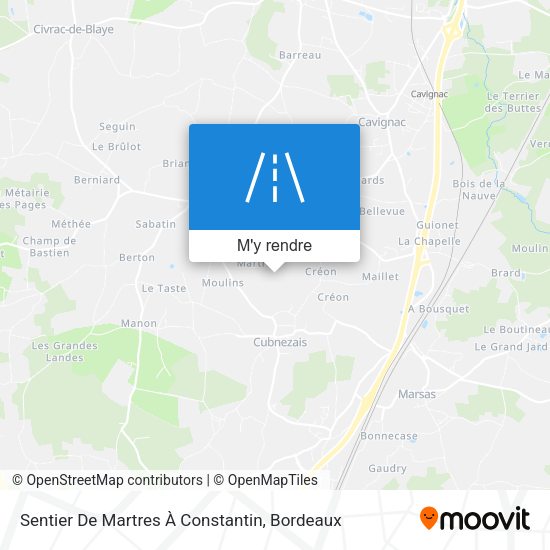 Sentier De Martres À Constantin plan