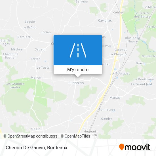 Chemin De Gauvin plan