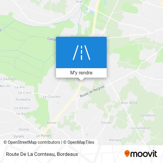Route De La Comteau plan