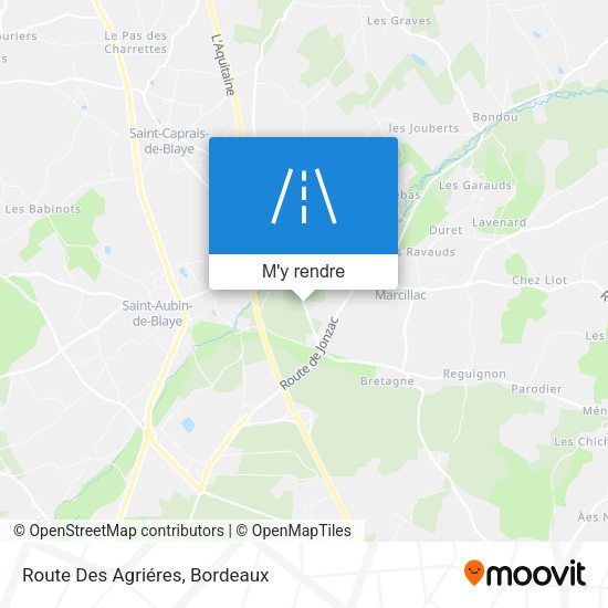 Route Des Agriéres plan
