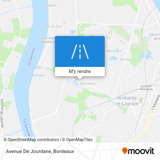 Avenue De Jourdane plan