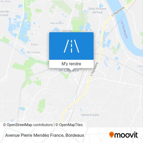 Avenue Pierre Mendès France plan