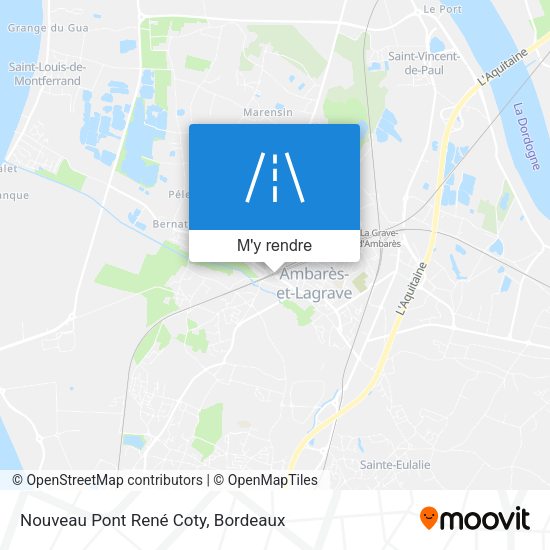 Nouveau Pont René Coty plan