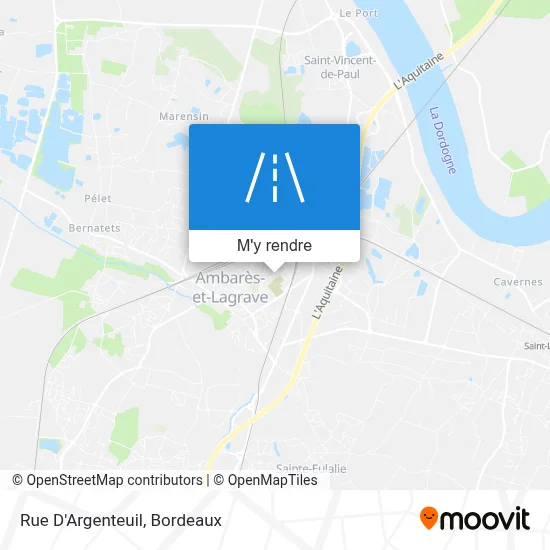 Rue D'Argenteuil plan