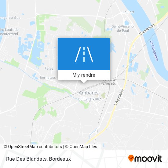 Rue Des Blandats plan