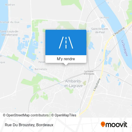 Rue Du Broustey plan