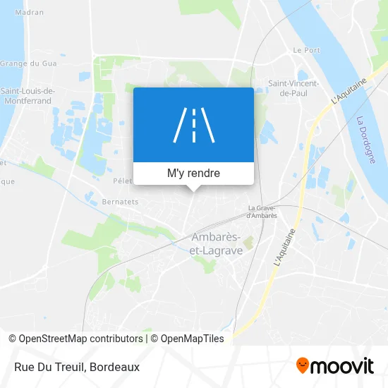 Rue Du Treuil plan