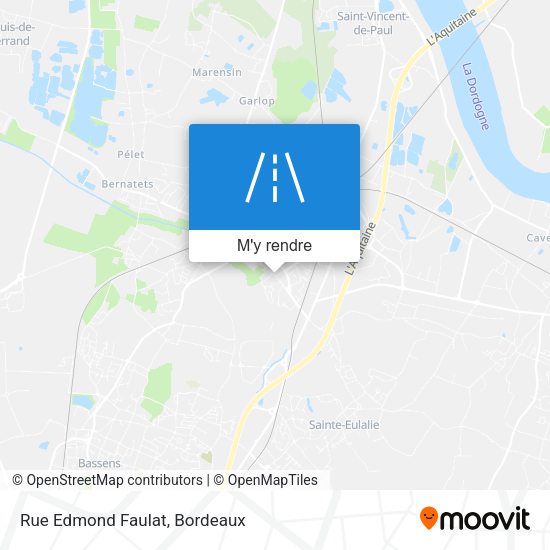 Rue Edmond Faulat plan