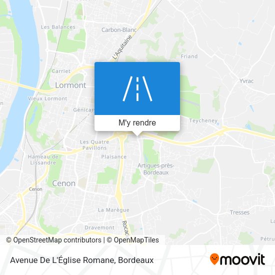 Avenue De L'Église Romane plan
