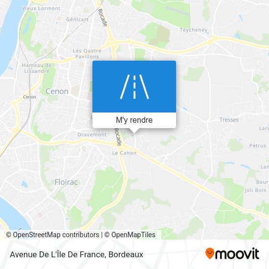 Avenue De L'Île De France plan
