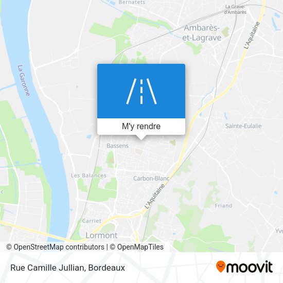 Rue Camille Jullian plan