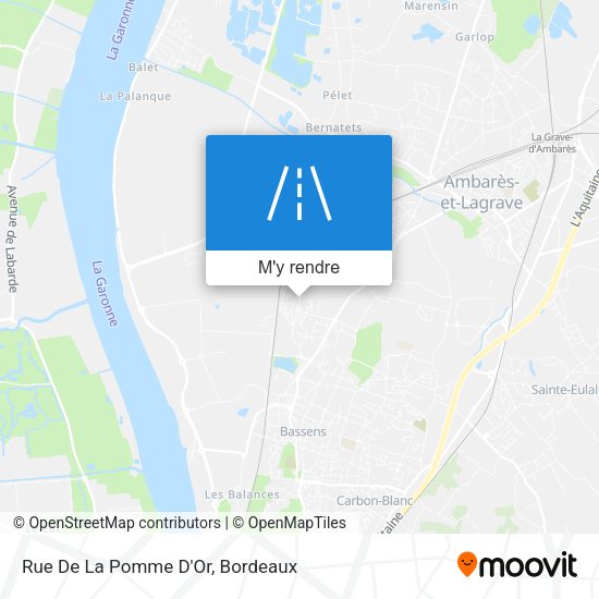 Rue De La Pomme D'Or plan