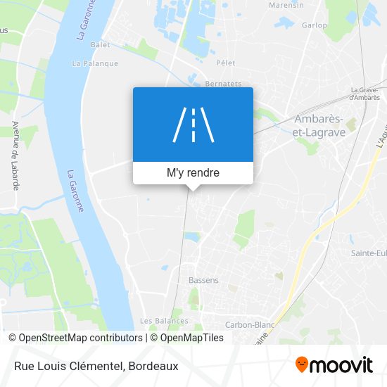 Rue Louis Clémentel plan