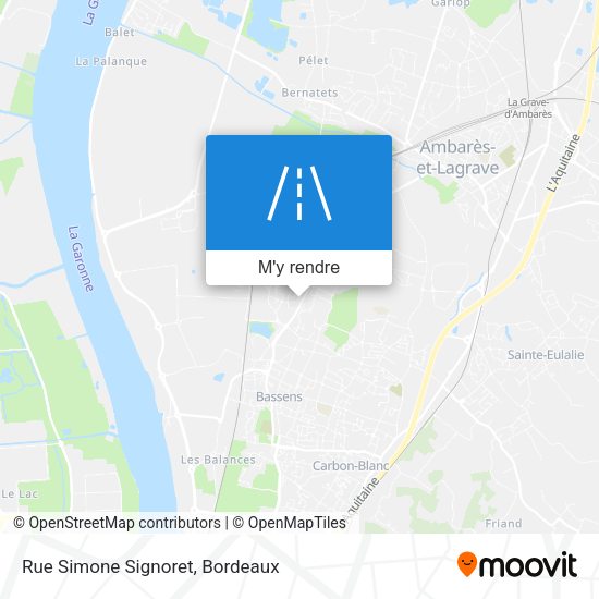 Rue Simone Signoret plan
