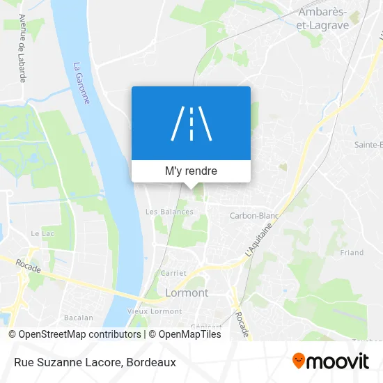 Rue Suzanne Lacore plan