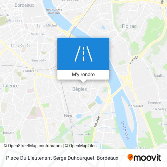 Place Du Lieutenant Serge Duhourquet plan