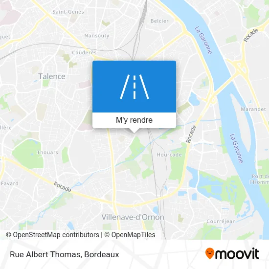 Rue Albert Thomas plan