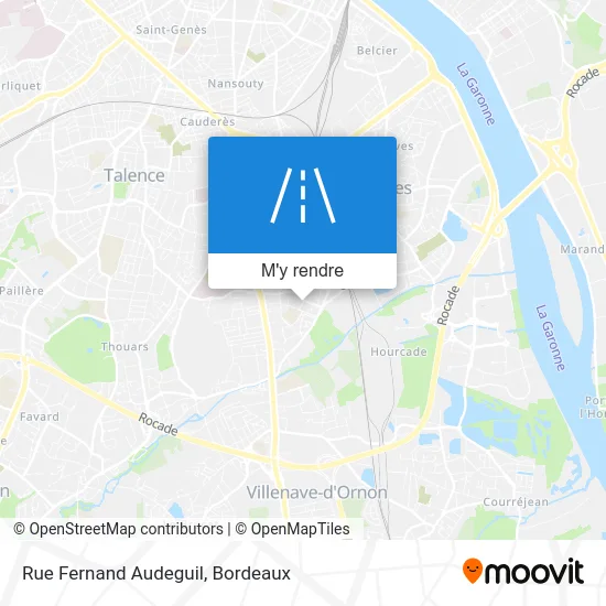 Rue Fernand Audeguil plan