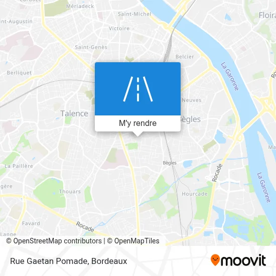 Rue Gaetan Pomade plan