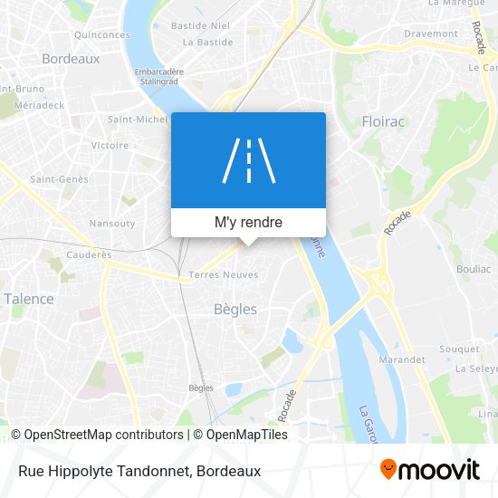 Rue Hippolyte Tandonnet plan