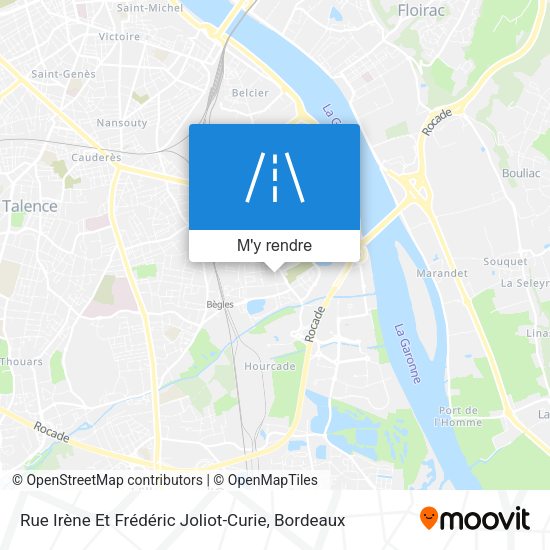 Rue Irène Et Frédéric Joliot-Curie plan