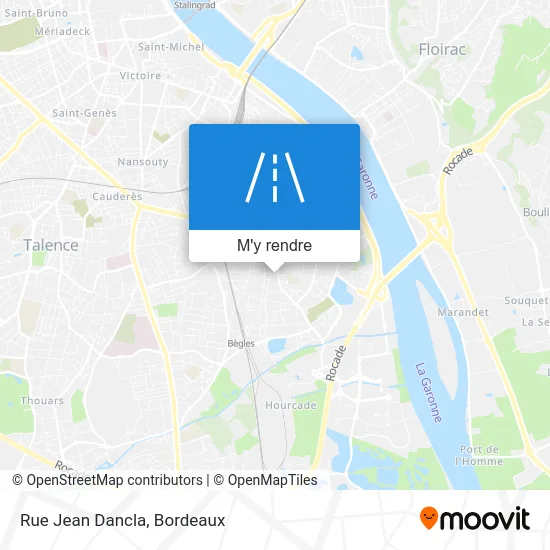 Rue Jean Dancla plan