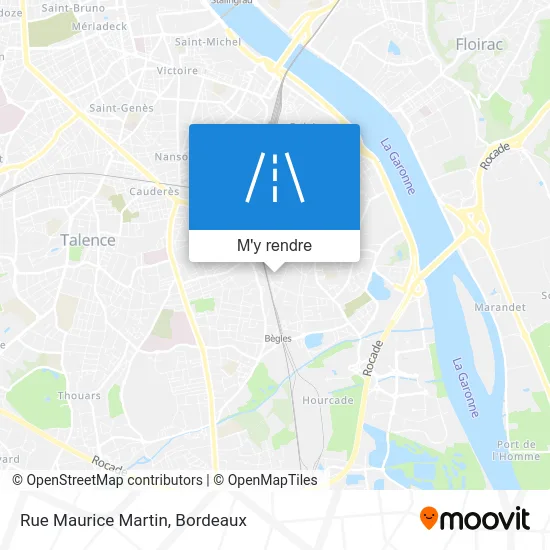 Rue Maurice Martin plan