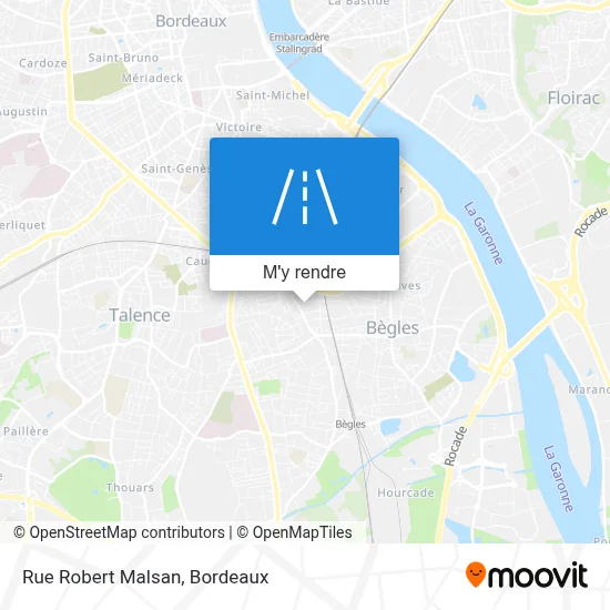 Rue Robert Malsan plan