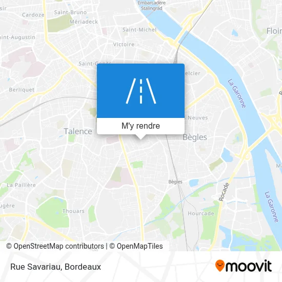 Rue Savariau plan
